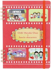 【新品】ノート・メモ帳 集合 WリングノートB6 「ちびまる子ちゃん×サンリオキャラクターズ」