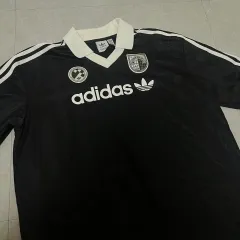 値下げなし) adidas フットボール ロングスリーブ Tシャツ ブラック M-L
