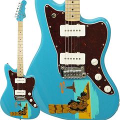 G&L USA Limited Edition Doheny HULA hand-painted Tiki Art by Clee Sobieski (Miami Blue) [アウトレットSALE特価]