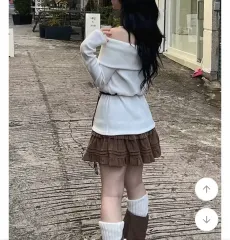 スウェード スカート