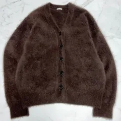 スティーブンアラン　steven alan ハミルトンラムズウール　カーディガン　HAMILTON LAMBS WOOL CARDIGAN タヌキ　ウール　ナイロン　ポリウレタン　ダークブラウン　フリーサイズ　8228-104-0133のサムネイル