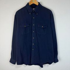 Brooks Brothers ブルックスブラザーズ 長袖 シャツ 無地 ネイビー Lサイズ メンズ 古着 アメカジ ストリート