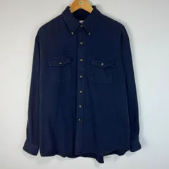 Brooks Brothers ブルックスブラザーズ 長袖 シャツ 無地 ネイビー Lサイズ メンズ 古着 アメカジ ストリート