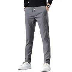 [ROOKMZU] 裏起毛パンツ メンズ 防寒ズボン ゴルフウェア メンズ 冬 厚手 ストレッチ 美脚 カジュアル 細身 暖かい テーパード 寒さ対策 防風 温かい 極暖 ボトムス 冬用ズボン 秋服 冬服 0