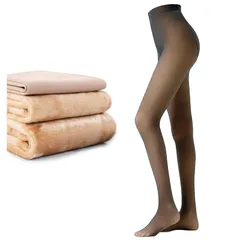 [Pneito] タイツ 裏起毛 肌色 レディース 冬 透け感タイツ 着圧 ストッキング風 暖かい 防寒 【伸縮性 美脚 美尻 保温】 一体式 秋冬 フリーサイズ 5色 (コーヒー（肌色透け）, 200g（0～15℃対応） 0