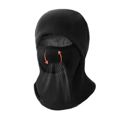 [Velaci] バラクラバ 冬用 フェイスカバー 【息苦しくない・360°防風保温・通気快適】 ネックウォーマー 目出し帽 裏起毛 防寒 暖かい 通気性 吸汗速乾 自転車 バイク ランニング ジョギング 登山 (JP, アルファベット, Free Siz 0