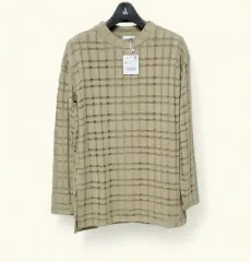 66 新品 ZARA ザラ レディース Tシャツ ラウンドネック ニット ベージュ 95