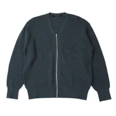 コムデギャルソン オムプリュス COMME des GARCONS HOMME PLUS ウールジップニットカーディガン 青M位