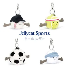 【Jellyca】【正規品】Jellycat / ジェリーキャット ボール バッグチャーム キーホルダー 〈Baseball／Tennis Ball／Golf Ball／Soccer Ball〉
