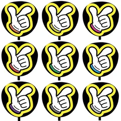 【即購入可】ファンサうちわ文字　コンサート　ライブ　メンカラ　推し活　アリーナ　スタジアム　ハンドサイン　撃って