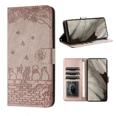 【特価セール】ピクセル7a ケース ケース 手帳型 人気 おしゃれ Pixel Pixel 7A 手帳型 ケース Pixel 手帳型 7a 携帯カバー 可愛い ピクセル 7A 7a 手帳ケース かわいい猫と美しい桜柄 グーグル ぴくせる7a 手帳型ケース 財布