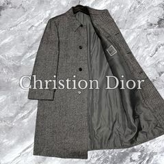 美品 07AW ディオールオム ロングコート ヘリンボーン エディ期 モヘヤ