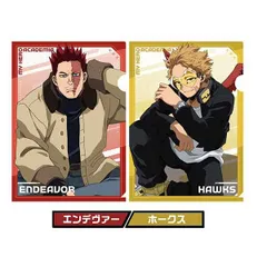 【新品/公式】僕のヒーローアカデミア_クリアファイルセット 6.エンデヴァー＆ホークス 公式グッズ colleize