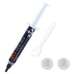 シルバーグリス Paste Thermal Ps4 Xobx IC Pc サーマルグリス 硅脂 耐久性 シリコングリス 低粘度 ヘラ付き 絶縁タイプ 熱伝導率 高性能 熱伝導グリース 4g 12.8W/M.K 3KS CPUグリス