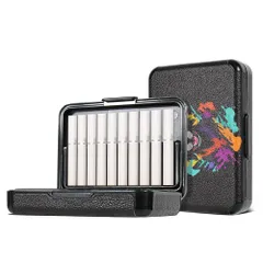 変形しづらく 衝突防止 ケース 防水防汗 電子タバコ 互換 アイコス 対応 タバコ20本収納 持ち運び便利（ブラック01） タバコ専用カバー ケース【IQOSに適用するタバコケース】シガレットケース ヒートスティック BOOFLYII