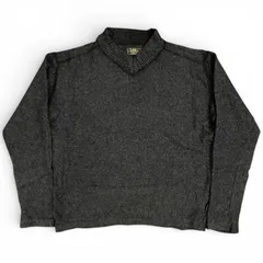 【ITALY製】90s Lee ウールナイロン Vネックニット セーター チャコール Size Sのサムネイル