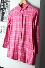 W(S) THE NORTH FACE ザノースフェイス シャツ シャツ 新品 CHECK フランネル ピンク 起毛-1667B