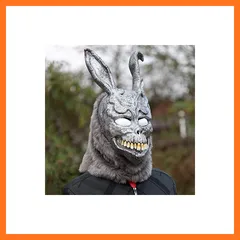 【新品】 [HUQIDAO] ハロウィンマスク コスプレ 悪怖い お面 超リアル仮面怖い パーティー用 面舞踏会 学園祭 文化祭 イベント お化け屋敷 芸術祭 仮装大会 コスチューム小道具（鬼ウサギ） 1