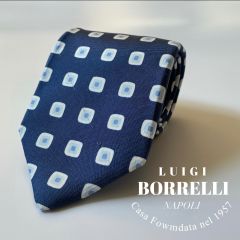 美品】 LUIGI BORRELLI ネクタイ ブラウン 小紋柄 ジャガード - メルカリ