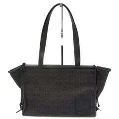 定価212,300円◆LOEWE ロエベ クッショントート バッグ アナグラム柄 レザー切替 ショルダーバッグ レディース