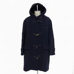 90年代◇MONTGOMERY BY Tibbett ダッフルコート ダークネイビー 象牙トグル モンゴメリー 大きめサイズ レディース イングランド製