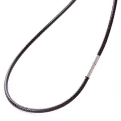 [SEIYA INTERNATIONAL] 紐 ネックレス メンズ チェーン チョーカー ワックスコード ステンレス アクセサリー