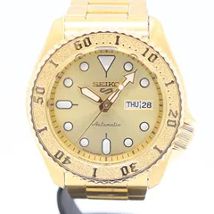 新品同様 箱付 稼働 セイコー 4R36-08E0 AT/自動巻 メンズ 裏スケ デイデイト ゴールド文字盤 メンズ腕時計 0013200 12BJT MTY ABC17679