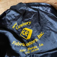 80's USA製 Dunbrooke back print nylon jacket. 古着　PLA JAC ナイロンジャケット　バックプリント　スタジャン　ブラック　黒　XL