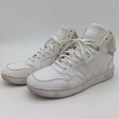 adidas アディダス　スニーカー　ADIHOOPS MID 3K ホワイト メンズ レディース 24.5cm D-2-4