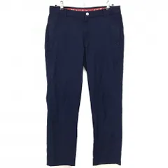 【美品】プーマ パンツ ネイビー ロゴ ストレッチ  メンズ XL ゴルフウェア PUMA