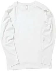 ボンマックス BONMAX 男女兼用 Tシャツ 5.3オンスユーロロングTシャツ メンズ レディース ジュニア 大人 長袖Tシャツ トップス トレーニング ロンT ロングスリーブ  MS1605 15 ホワイト