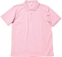 ボンマックス BONMAX 男女兼用・ジュニア Tシャツ ポロシャツ メンズ レディース 大人 子ども 半袖 襟付き 部活 イベント チーム トレーニング  MS3111 9 ライトピンク 4L