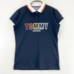 サイズ：L TOMMY HILFIGER GOLF トミー ヒルフィガーゴルフ  半袖ポロシャツ  ネイビー系 [240101586575] ゴルフウェア レディース ストスト