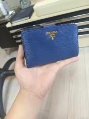 (正規品) PRADA プラダ 1ML225 サフィアーノ メタル 二つ折り財布