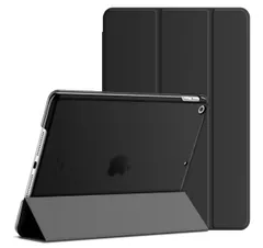 JETech iPad 9/8/7 ケース (10.2インチ 2021/2020/2019モデル 第9/8/7世代用) ケース 三つ折りスタンド 耐衝撃カバー オートウェイクアップ/スリープ機能 (ブラック)