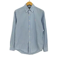 ラルフローレン RALPH LAUREN 現行タグ CLASSIC FIT ストライプ ポニー刺繍 ボタンダウンシャツ メンズ import：XS 