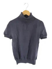 クミキョク 組曲 KUMIKYOKU プルオーバー ニット タートルネック 半袖 パープル サイズ2 QQQ