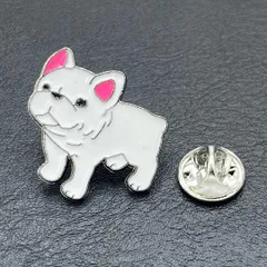 PN087 ラペルピン フレンチブルドッグ ピンバッジ ブローチ ピンブローチ