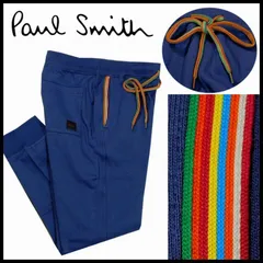新品 定価13,200円 ポールスミスPOP ジョガーパンツ M アーティストストストライプ マルチドローコード スエット Paul Smith POP メンズ