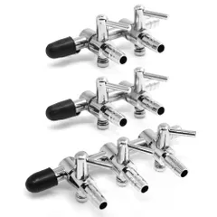 エアーチューブ用 分岐コック エアー量調節 エアコントロール エアレーション エアーチューブ分岐管 継手 酸素分岐 5ウェイ 4ウェイ 3ウェイ 2ウェイ アクアリウム 水族館 水槽 (2分岐+3分岐)