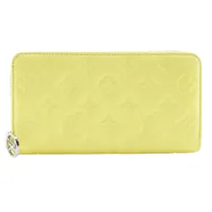 【LOUIS VUITTON】ルイ・ヴィトン ジッピー・ウォレット クッサン M83104 ラムスキン スマイリーイエロー 黄 レディース 長財布