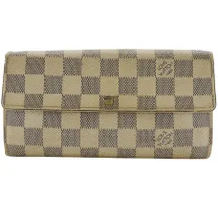 【LOUIS VUITTON】ルイ・ヴィトン ポルトフォイユ・サラ N61735 ダミエアズールキャンバス 白 CA5027 ユニセックス 長財布