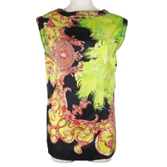 【VERSACE】ジャンニ・ヴェルサーチ メデューサ ノースリーブ シルク 黒 レディース その他トップス VERSACE】ジャンニ・ヴェルサーチ メデューサ ノースリーブ シルク 黒