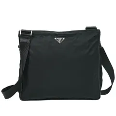 本物 プラダ PRADA テスート ショルダーバッグ ポシェット ナイロン ブラック VA0220 Tessuto バッグ 中古・ 本物 プラダ PRADA テスート ショルダーバッグ ポシェット ナイロン