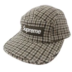 Supreme シュプリーム 23AW Houndstooth Wool Camp Cap ハウンド トゥース キャップ ブラウン系【中古】
