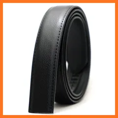 【新品】 [BEEL] ベール 【ベルト 交換用 帯のみ】 ベルト メンズ 牛革 オートロック レザー 紳士 穴無し 大きいサイズ ビジネス スーツ カジュアル シュリンク ブラック 1