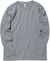 ボンマックス BONMAX 男女兼用 Tシャツ 5.3オンスユーロロングTシャツ メンズ レディース ジュニア 大人 長袖Tシャツ トップス トレーニング ロンT ロングスリーブ  MS1605 2 モクグレー