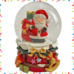【特価商品】クリスマス スノードーム サンタ 置物 オブジェ 雪 クリスマス飾り インテリア雑貨 プレゼント ギフト ミニサイズ 6.5cm XMS002-A 宅配便100