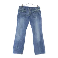 DIESEL (ディーゼル) ダメージ加工 フロントポケット デニムパンツ ジーンズ インディゴ レディース