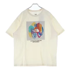 THE NORTH FACE (ザノースフェイス) CR Message Tee グラフィックプリント クルーネック 半袖Tシャツ カットソー アイボリー NTM32401